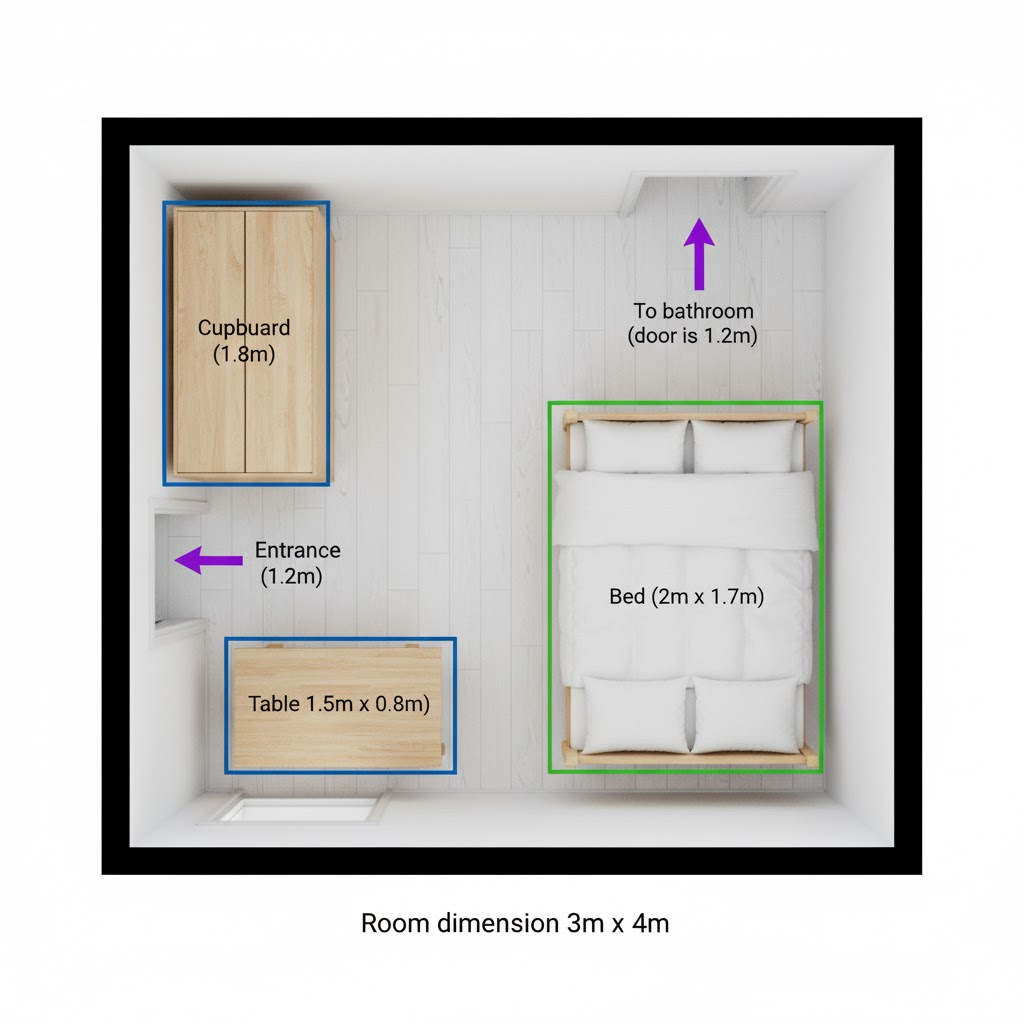 4th output of photorealistic Room layout bird's eye view from nano-banana 4th output of photorealistic Room layout bird's eye view from nano-banana