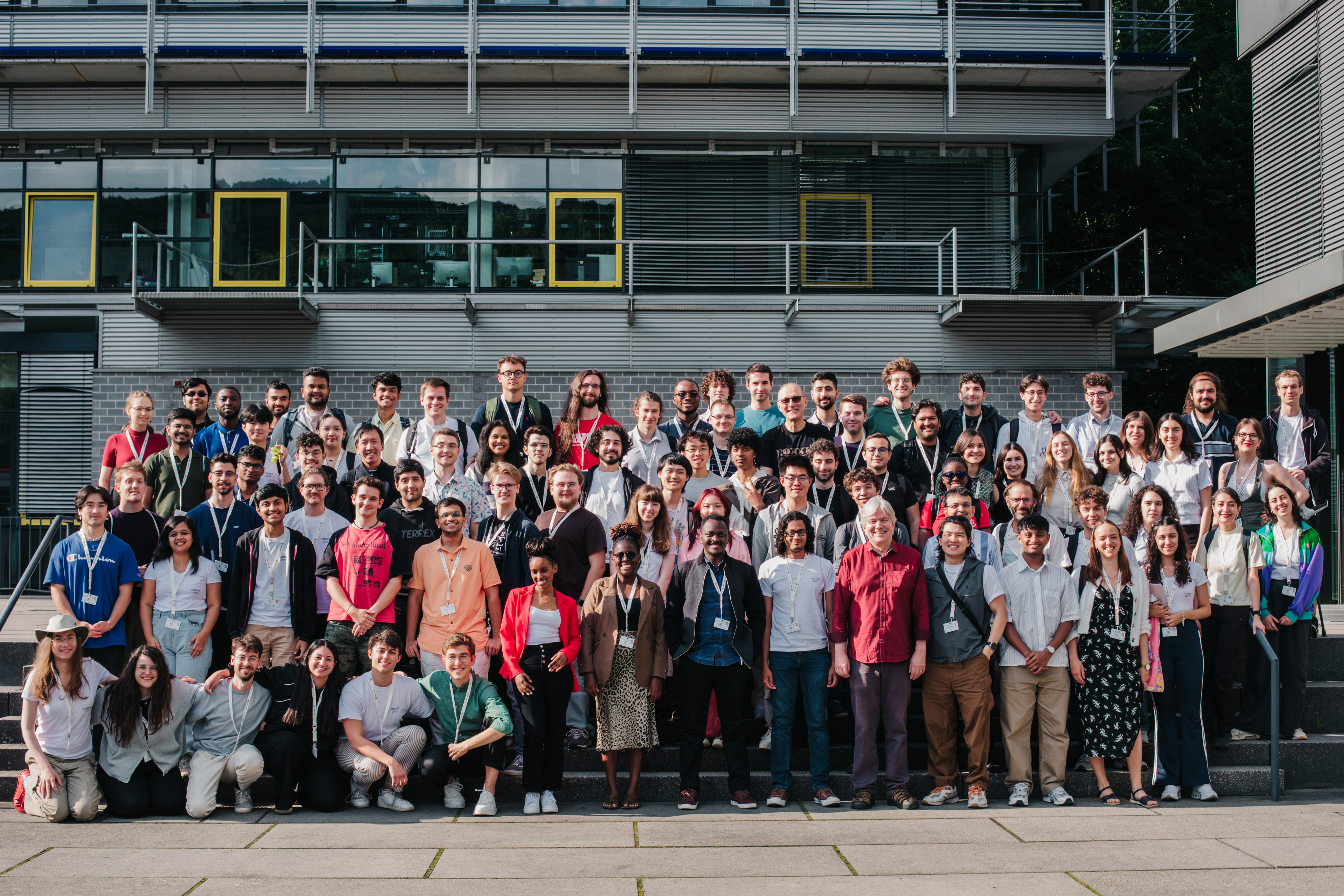 Group photo of students from CMMRS outside the MPI-SWI