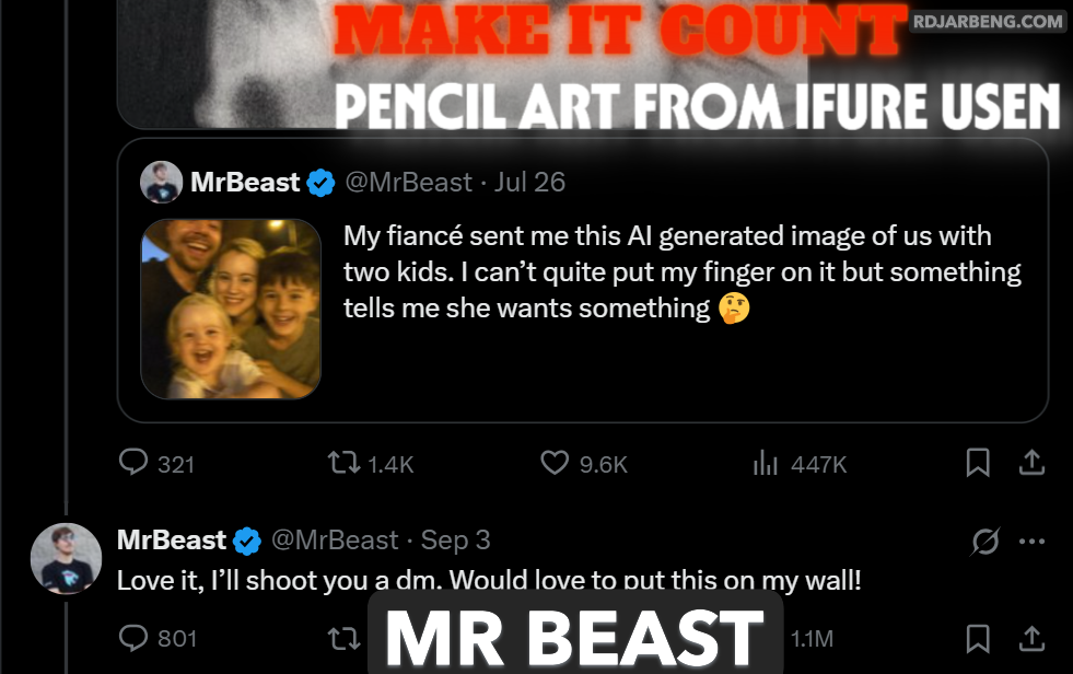 From Pencil to Stardom with Mr Beast: Ifure Usen’s Breakthrough Moment on X