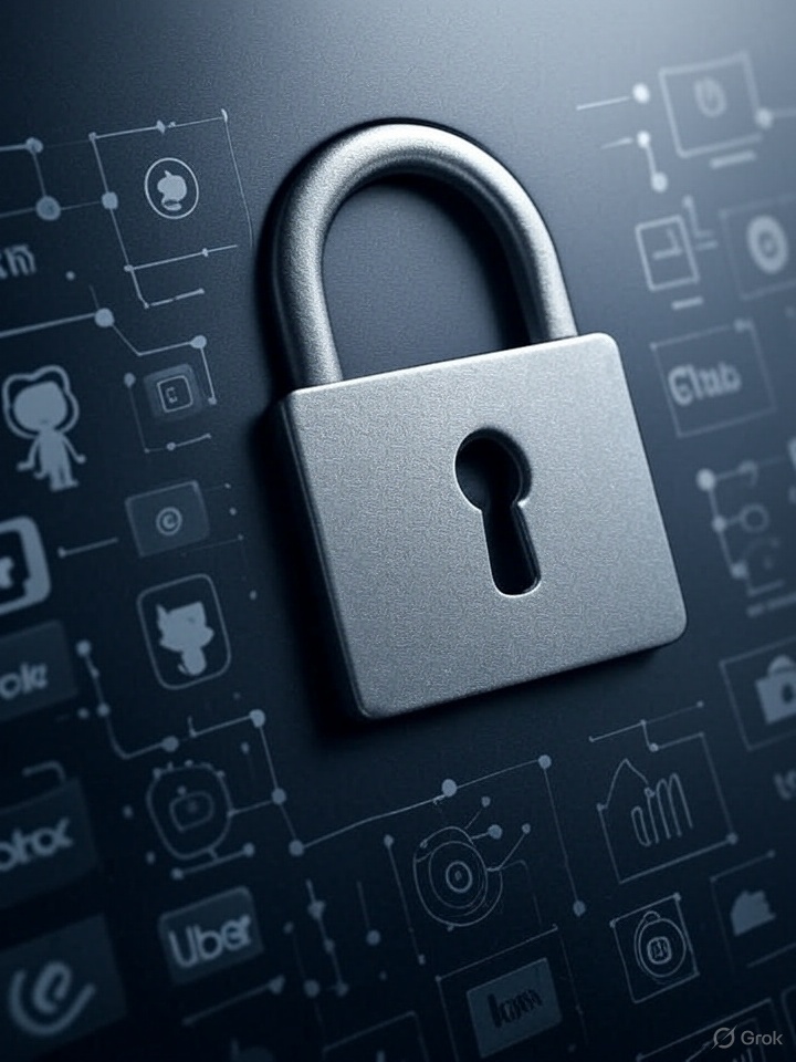 Padlock on company logos in Hacker one bug bounty post