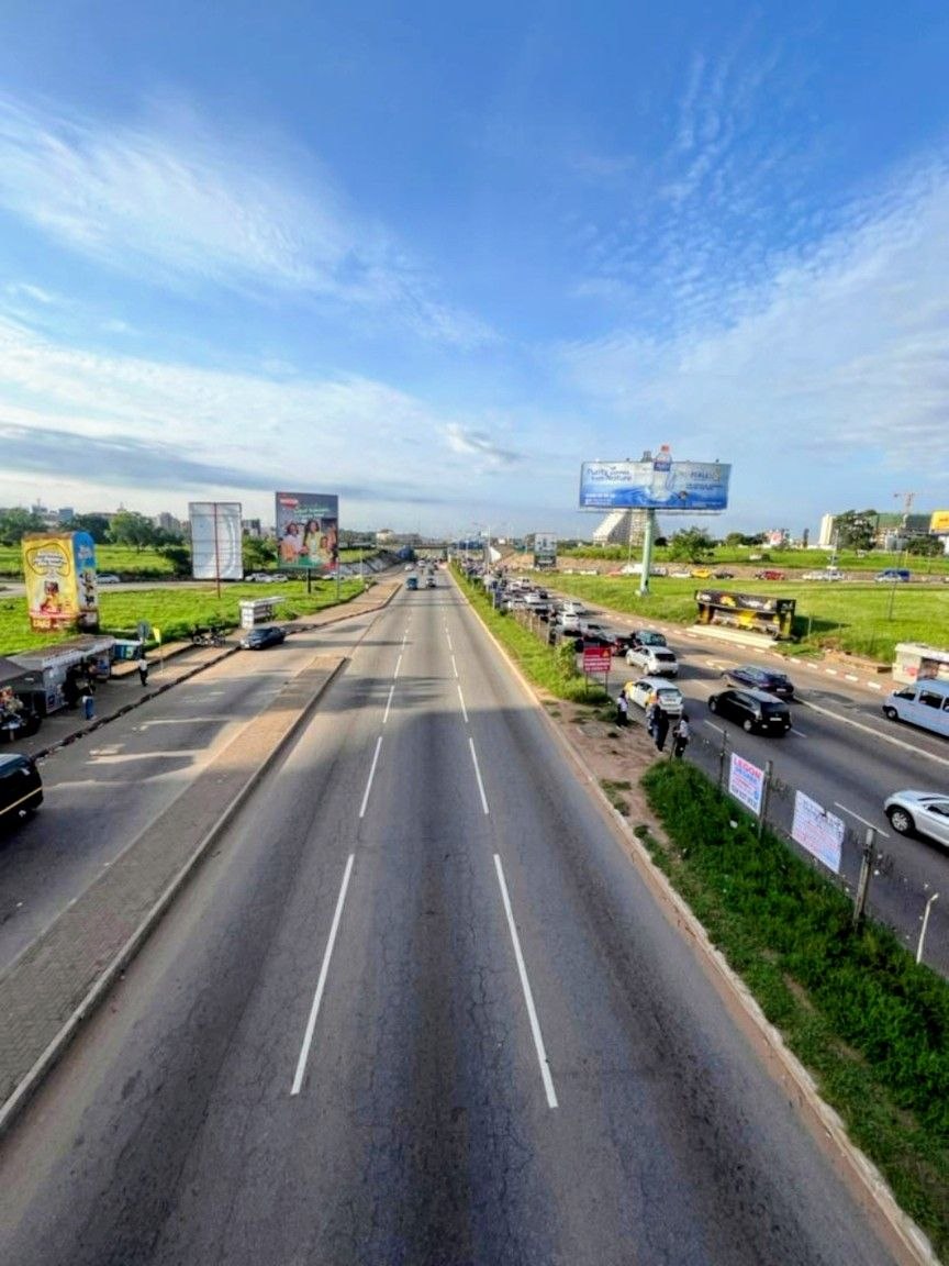 Highway in Accra close to the Airport residential area