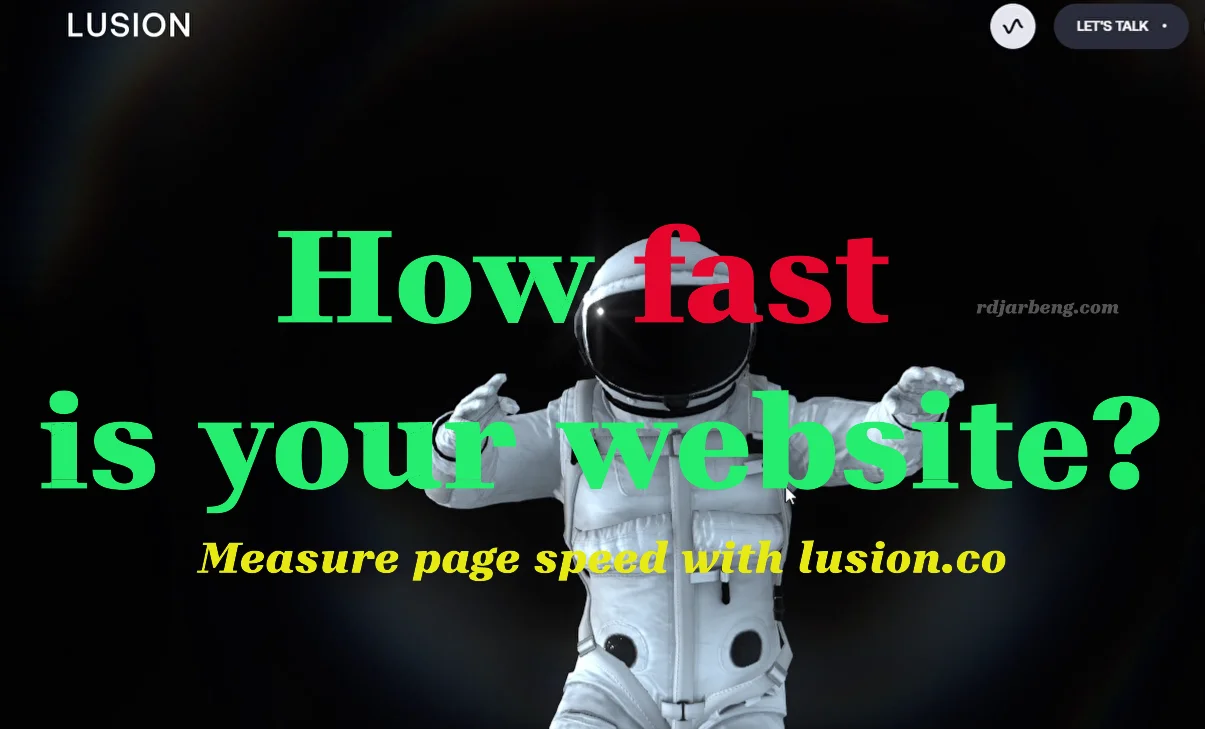 Cover image of post: How to Check Website Performance: A Case Study on Lusion.co