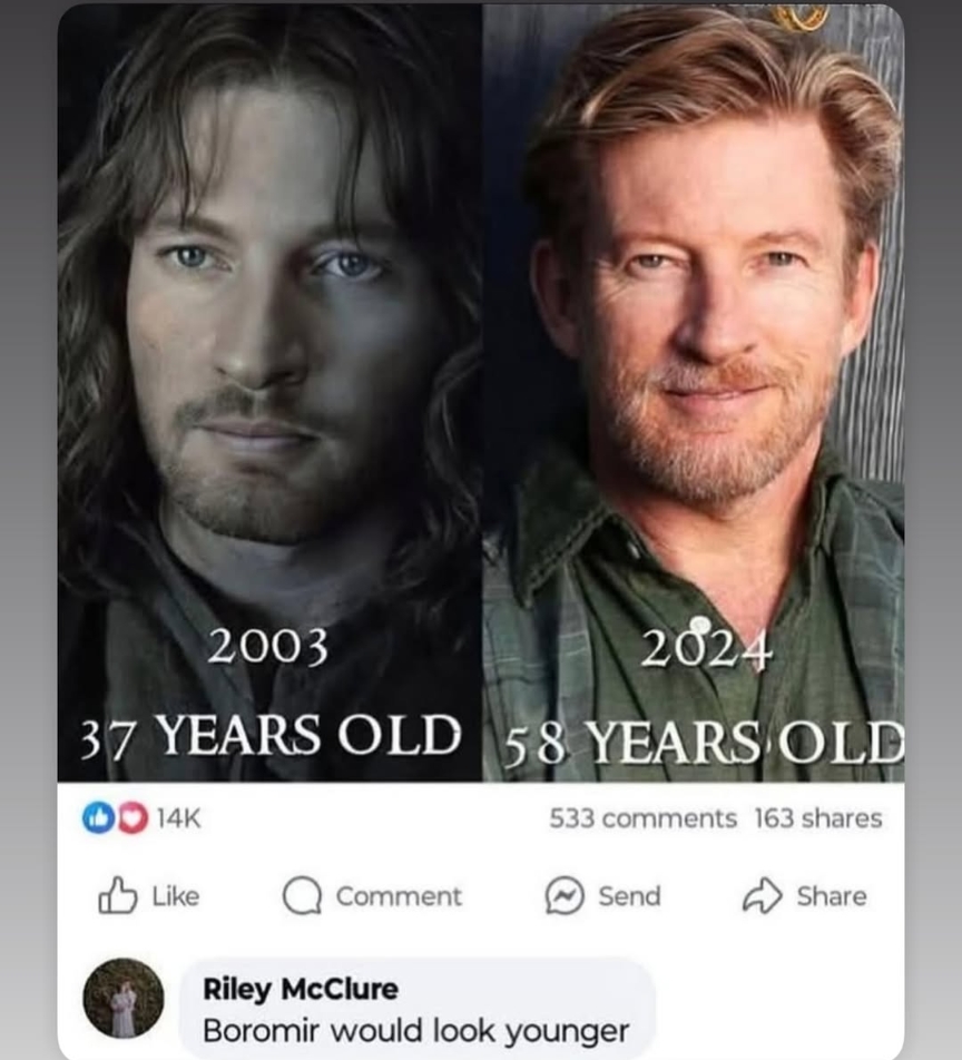 Boromir would have looked younger