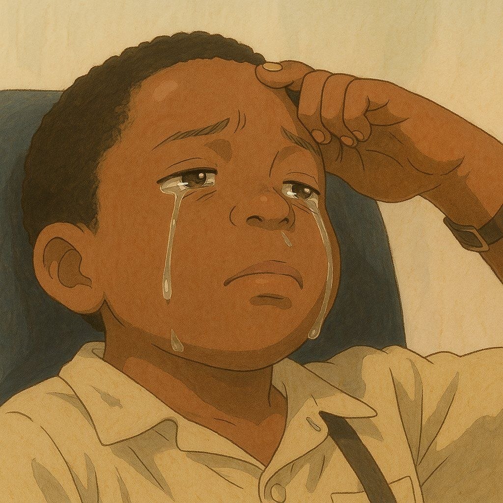 Aki from Nigerian movies drawn in studio Ghibli art style