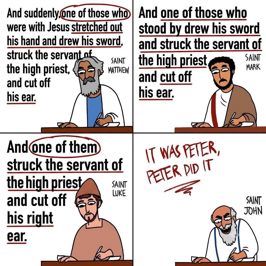 It was Peter who cut off the ear