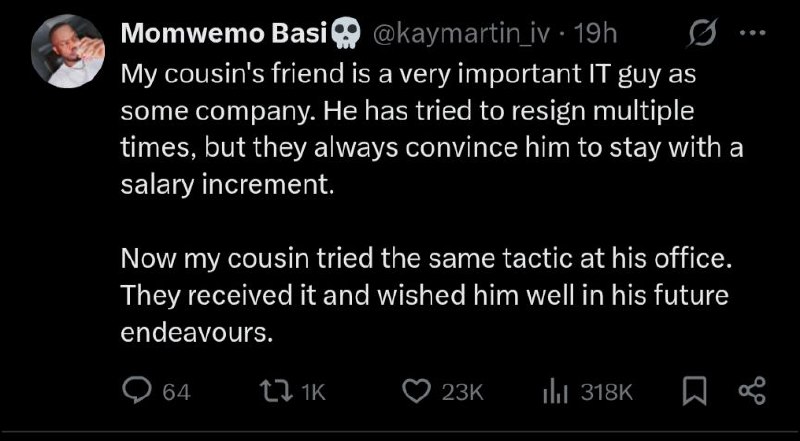 My cousin's friend isa very important IT guy as some company. He has t