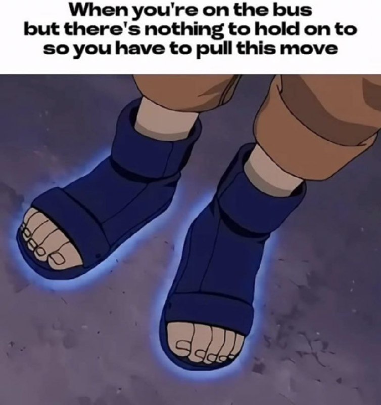 Nothing to hold on to on the bus