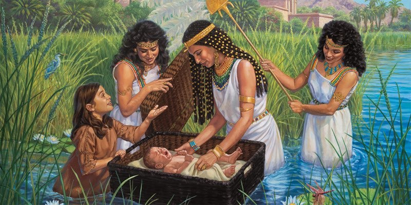 Pharoah's Daughter Finding Moses