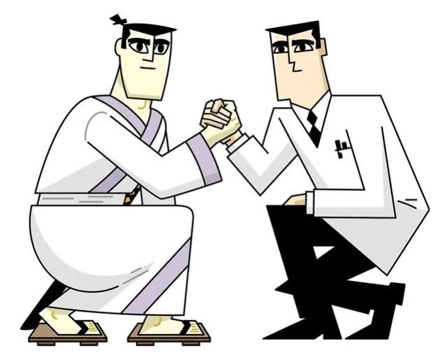 Samurai Jack and Professor