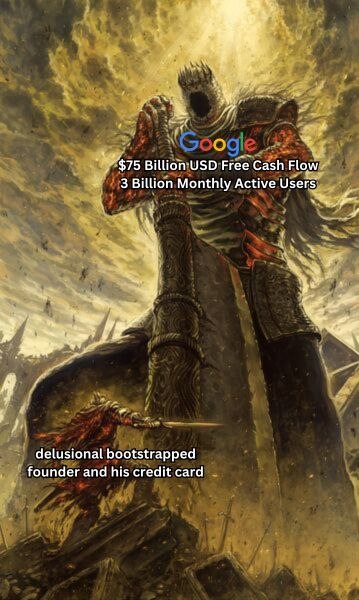 Startup founders VS Google