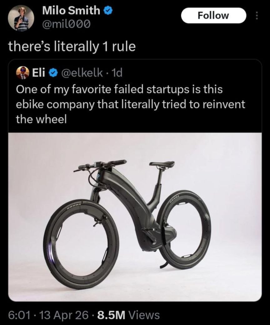 Try to Reinvent the Wheel Startup