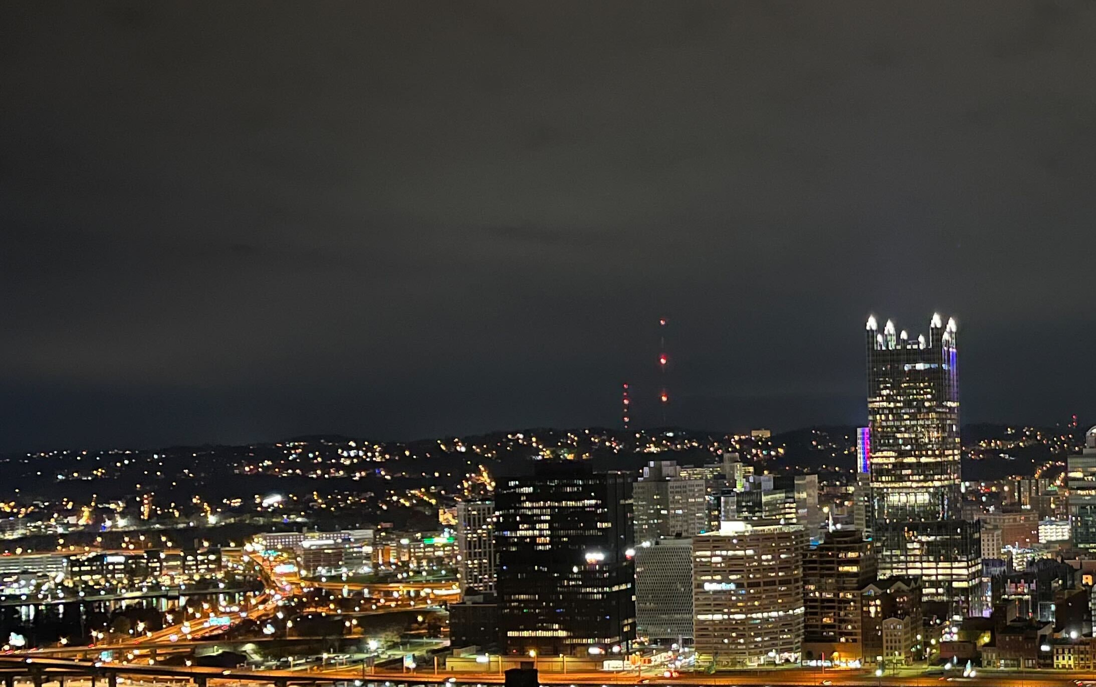 Pittsburgh skyline from incline
