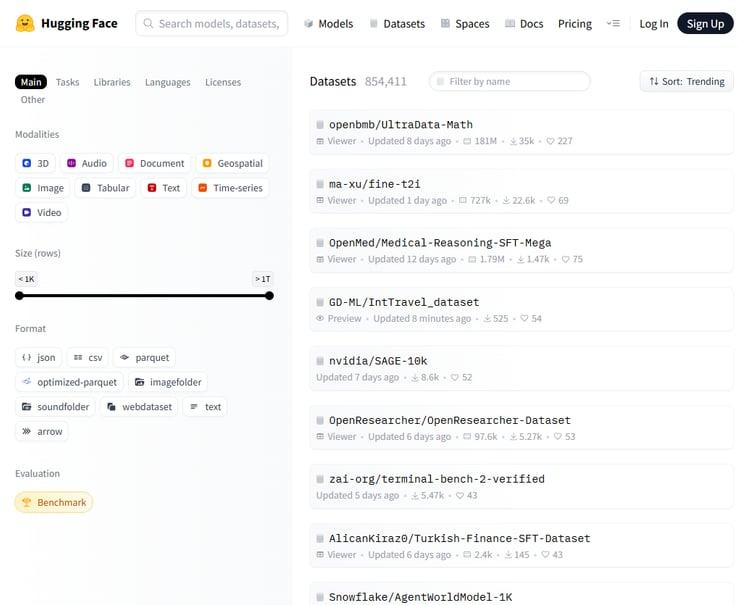 Hugging Face Datasets