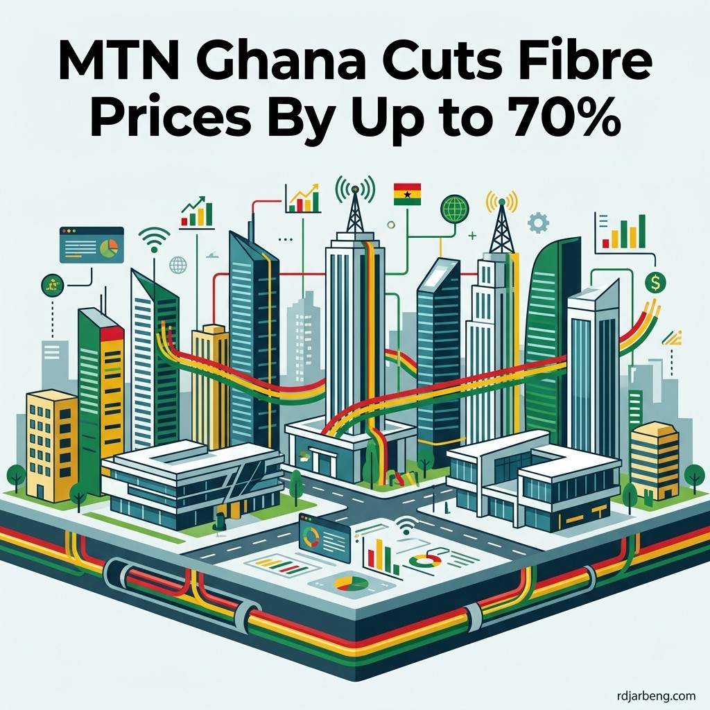 MTN Ghana cuts fibre broadband prices by up to 70%