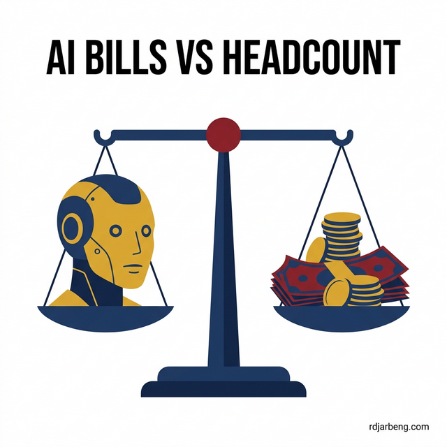 AI Bill vs Headcount Costs illustration