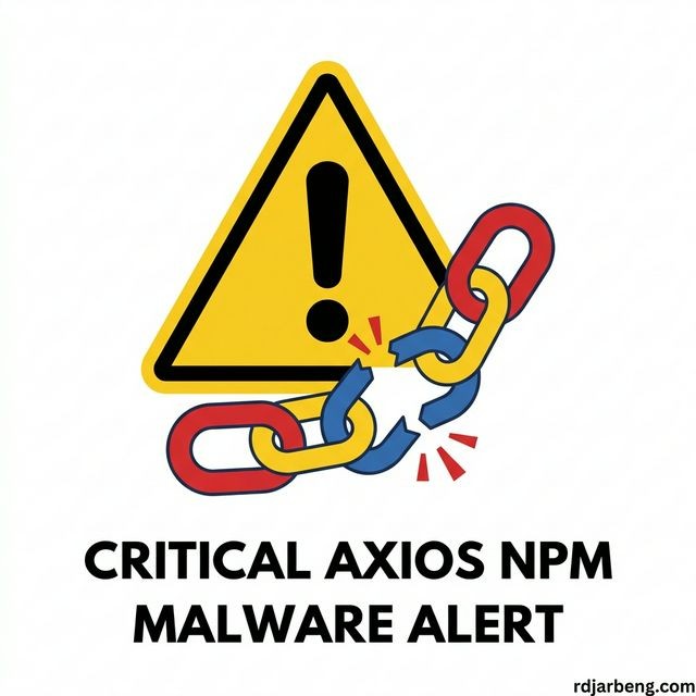 Cybersecurity warning for Axios NPM supply chain attack