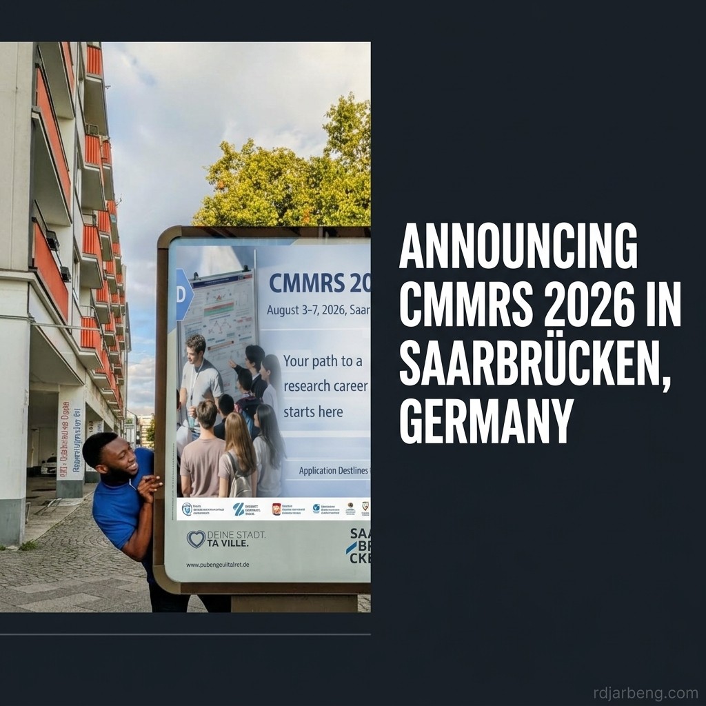 Official announcement banner for CMMRS 2026 in Saarbrücken, Germany