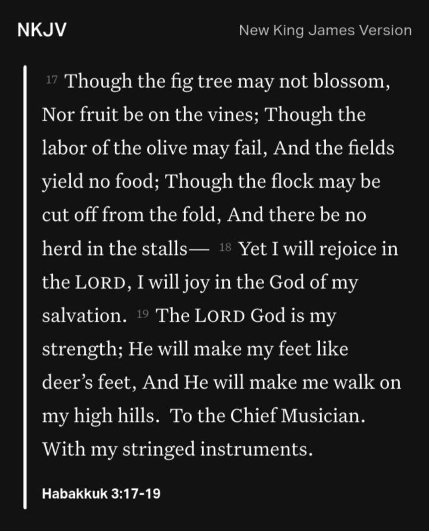 A reminder from Habakkuk 3