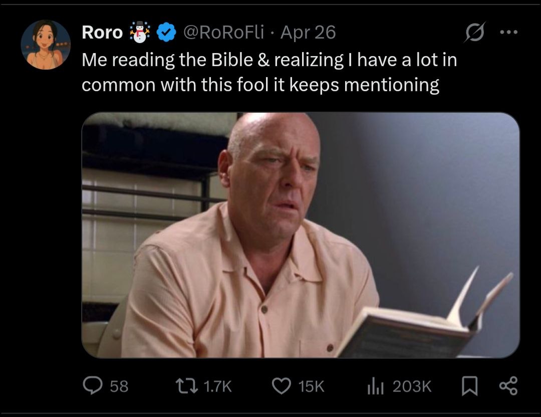 A lot in common with the fool in the bible