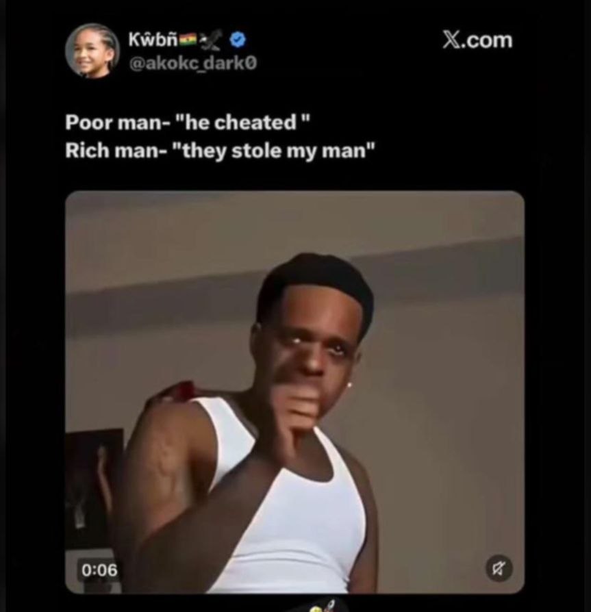 He cheated vs stole my man GH