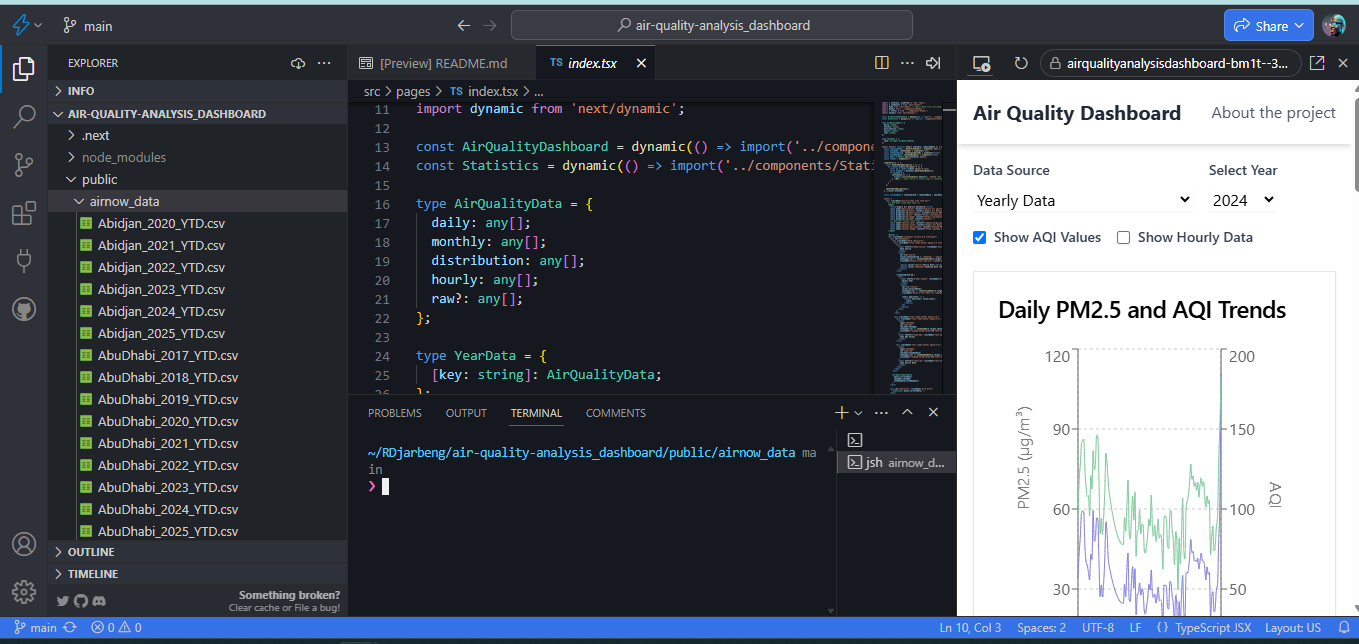 Stackblitz IDE screenshot