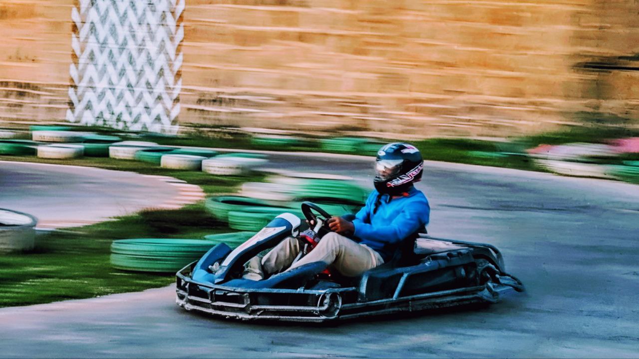 Go kart riding in Kigali with Speed by Richard