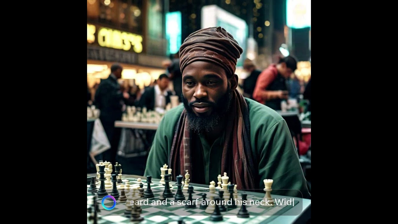 Tunde Onakoya Playing Chess at Times Square New York for Charity