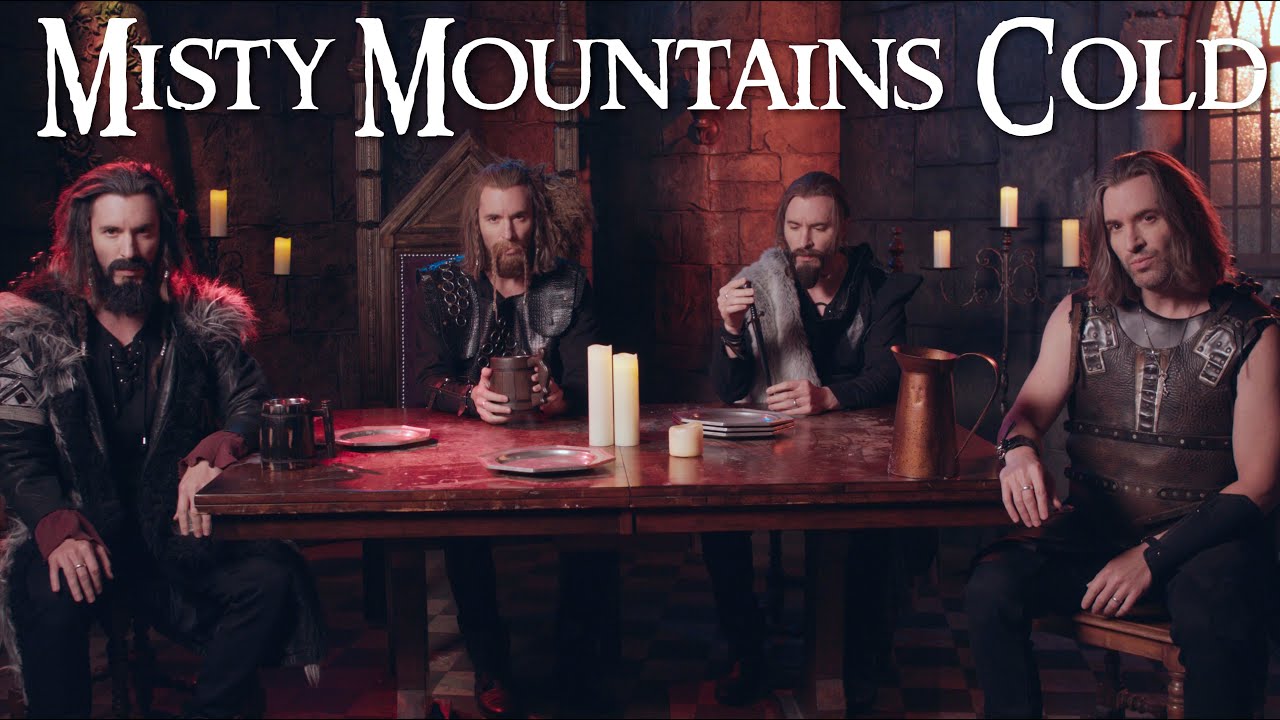Four Low Bass Singers Cover Far Over The Misty Mountains cold from the Hobbit