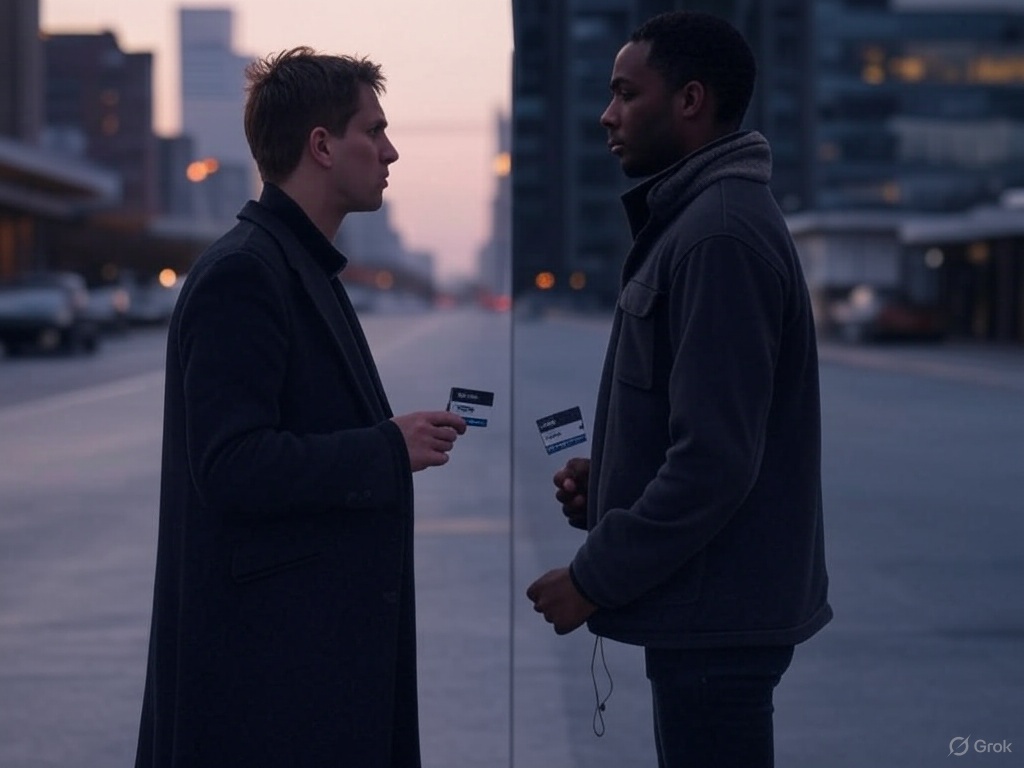 image for the post that shows two people with visa and mastercard cards between them